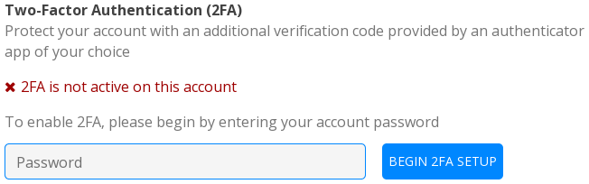 2FA is not initialized yet